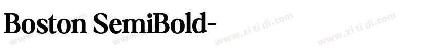 Boston SemiBold字体转换